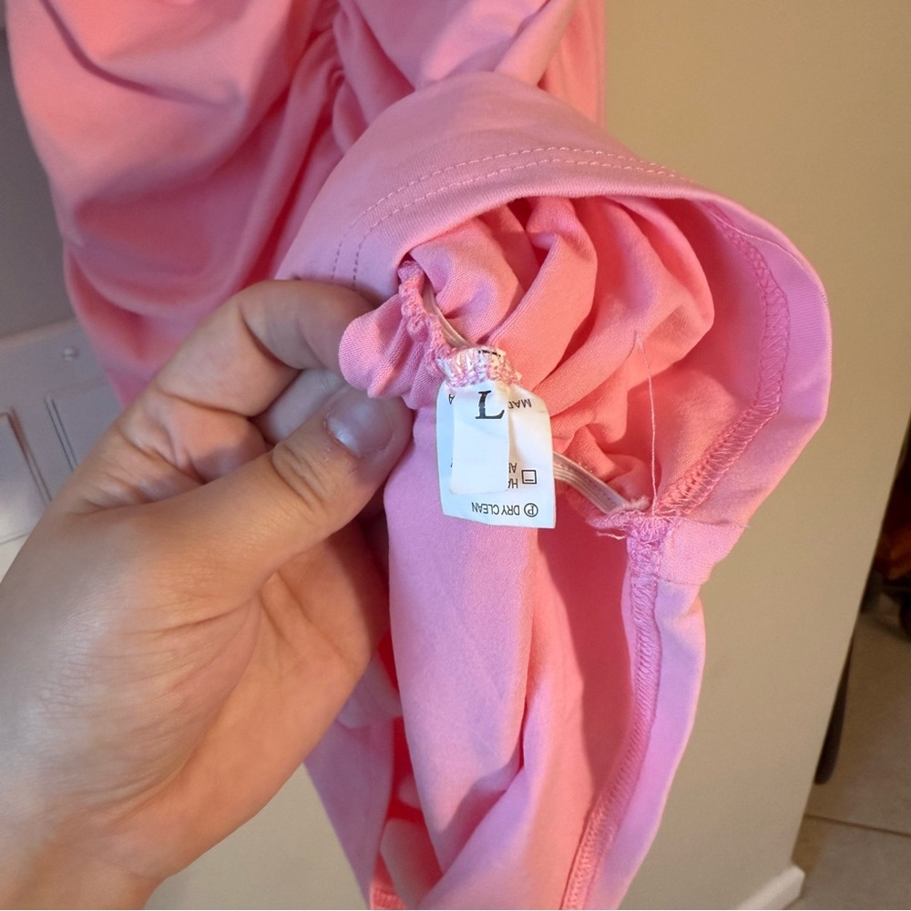 Amazon Pink Bodycon Cut Out Ruched Mini Dress - Picture 6 of 6
